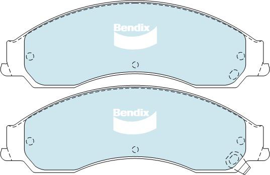 Bendix General CT Brake Pad Set Front DB1778 GCT