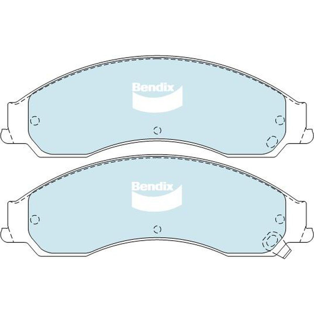 Bendix Heavy Duty Brake Pad Set Front DB1778 HD