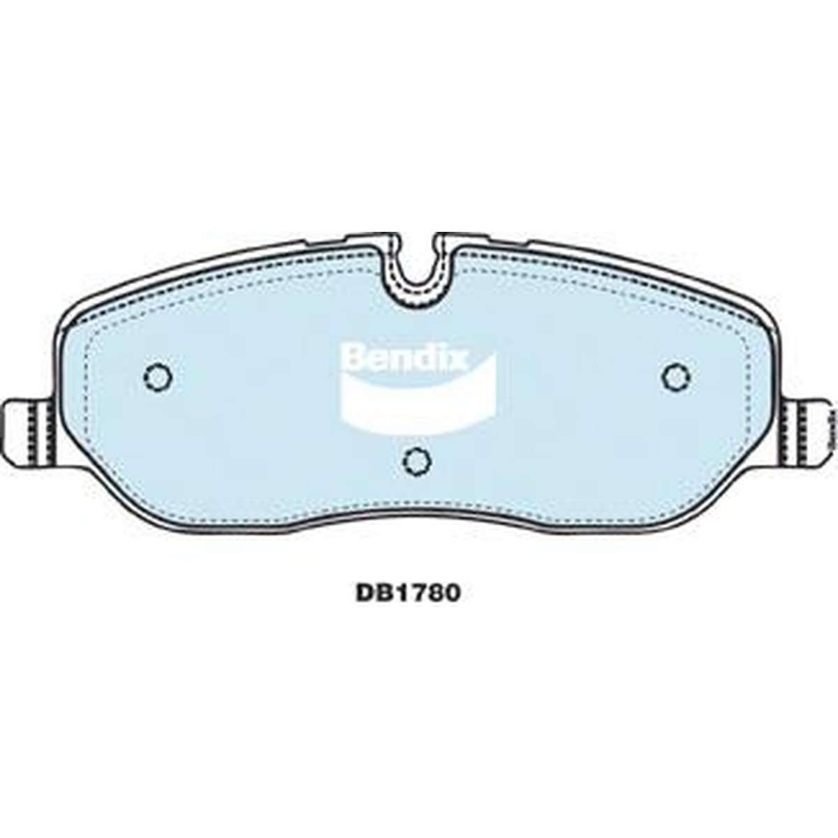 Bendix 4x4 Brake Pad Set Front DB1780 -4WD