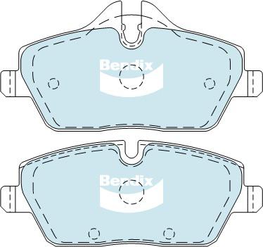 Bendix EURO Brake Pad Set Front DB1782 EURO+