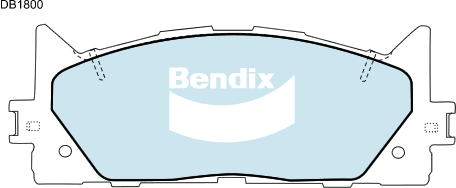 Bendix Ultimate Brake Pad Set Front DB1800 ULT