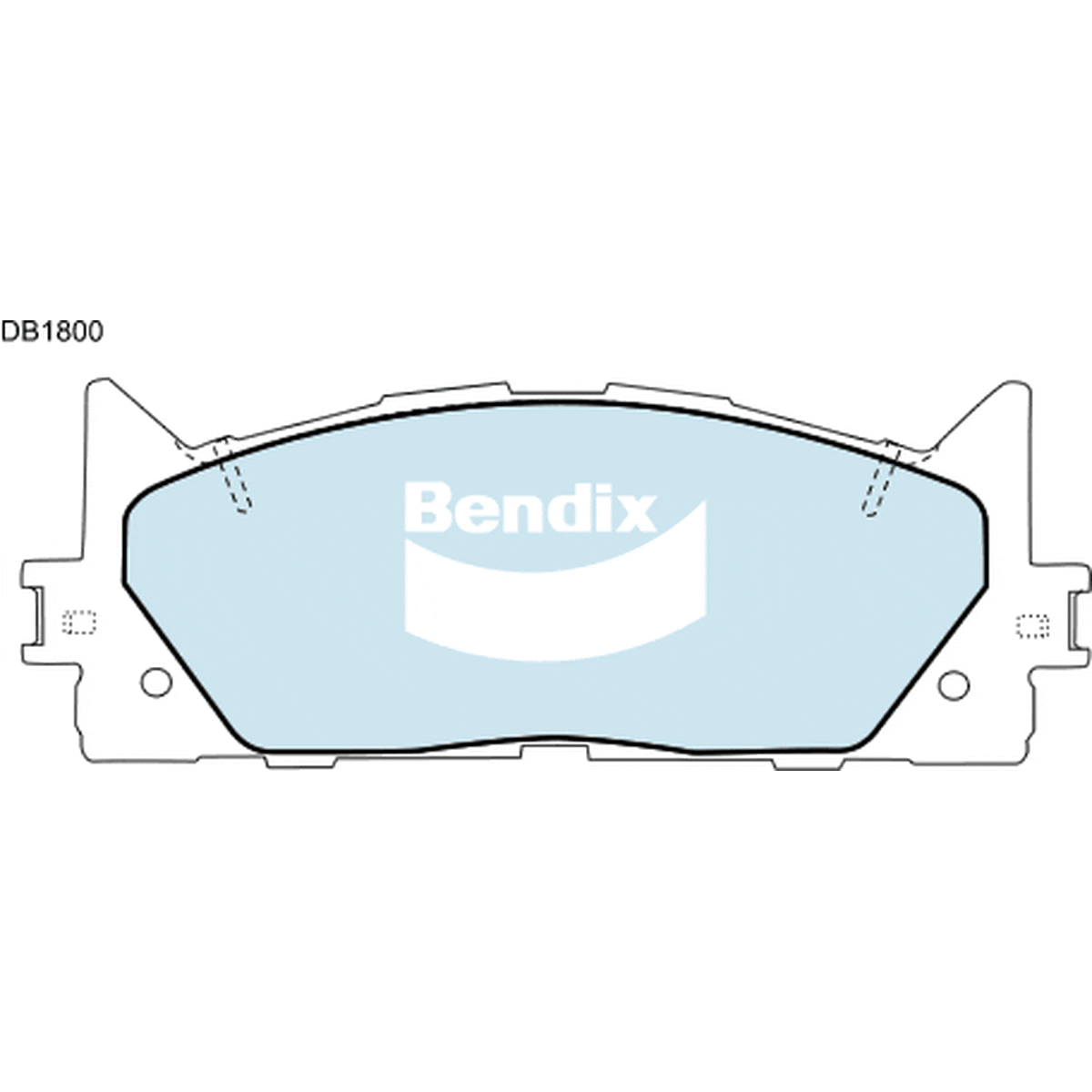 Bendix Heavy Duty Brake Pad Set Front DB1800 HD