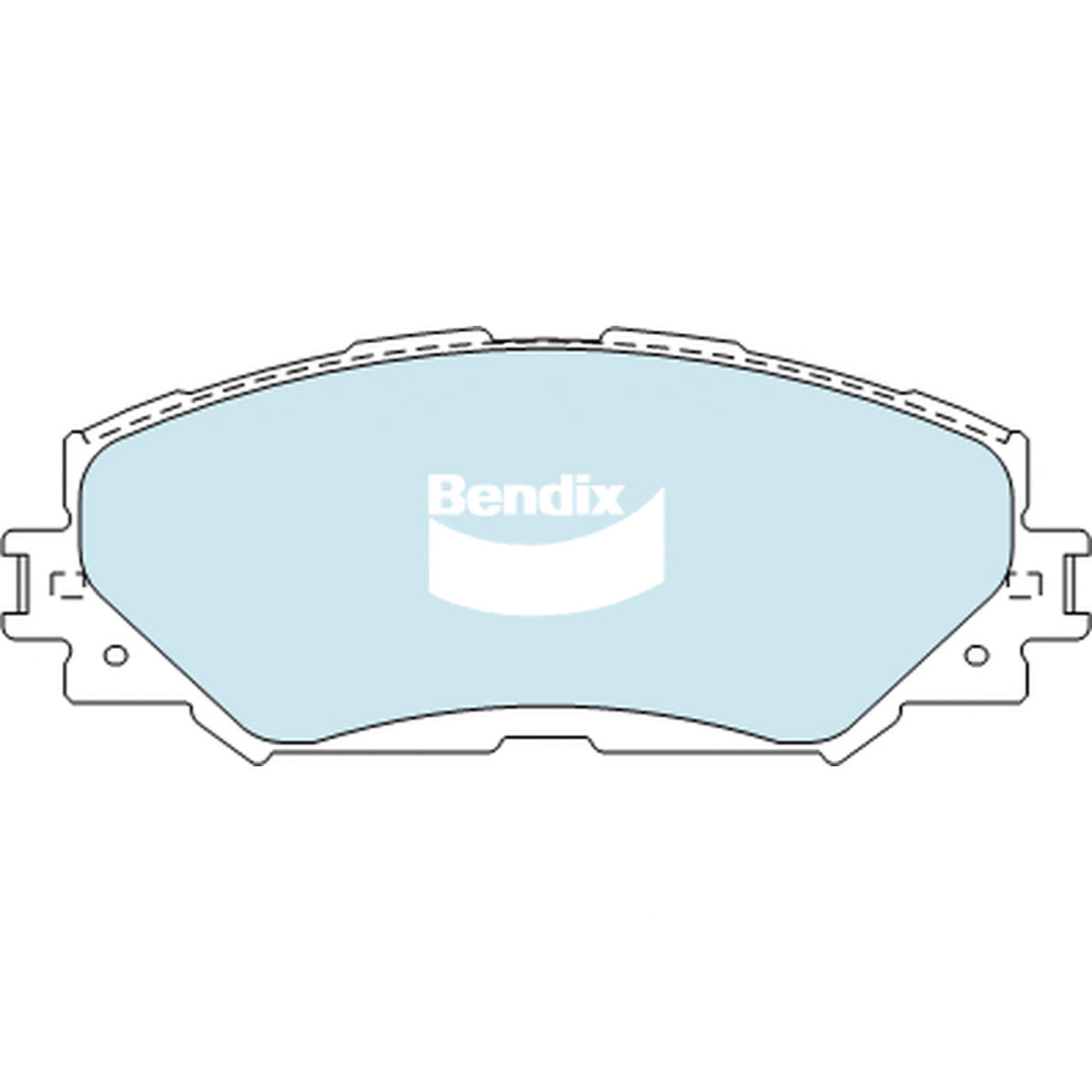 Bendix General CT Brake Pad Set Front DB1802 GCT