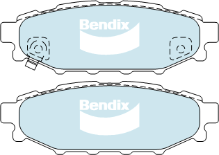 Bendix General CT Brake Pad Set Rear DB1803 GCT