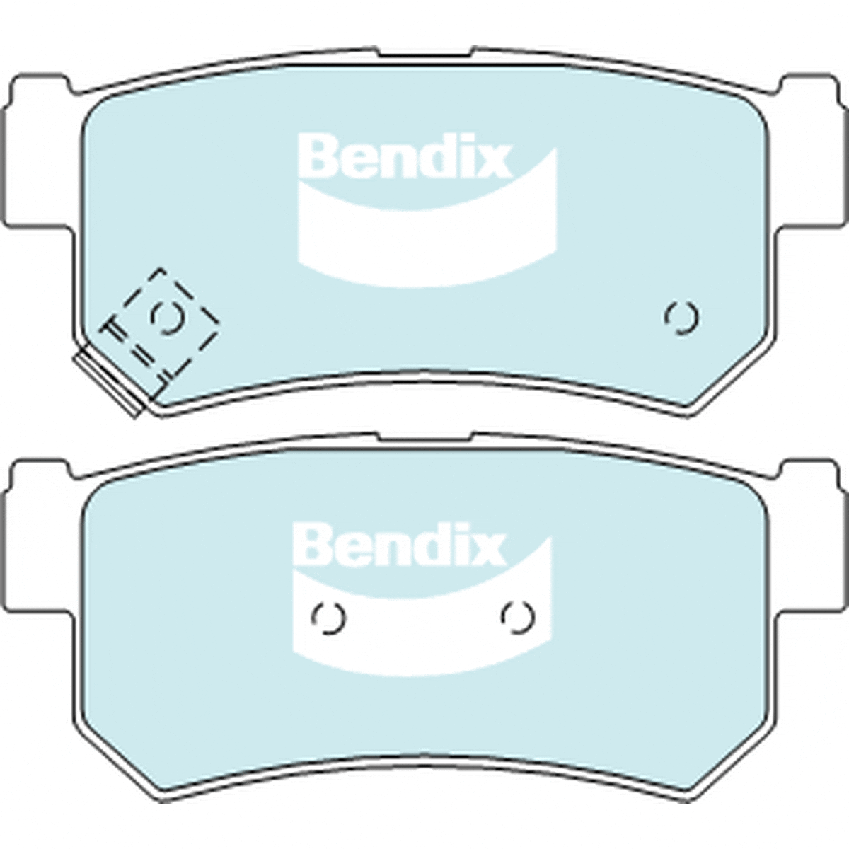 Bendix General CT Brake Pad Set Rear DB1814 GCT