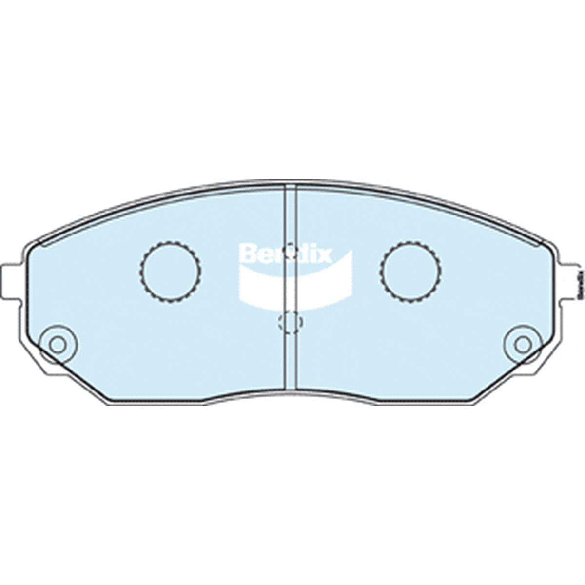 Bendix 4x4 Brake Pad Set Front DB1815 -4WD