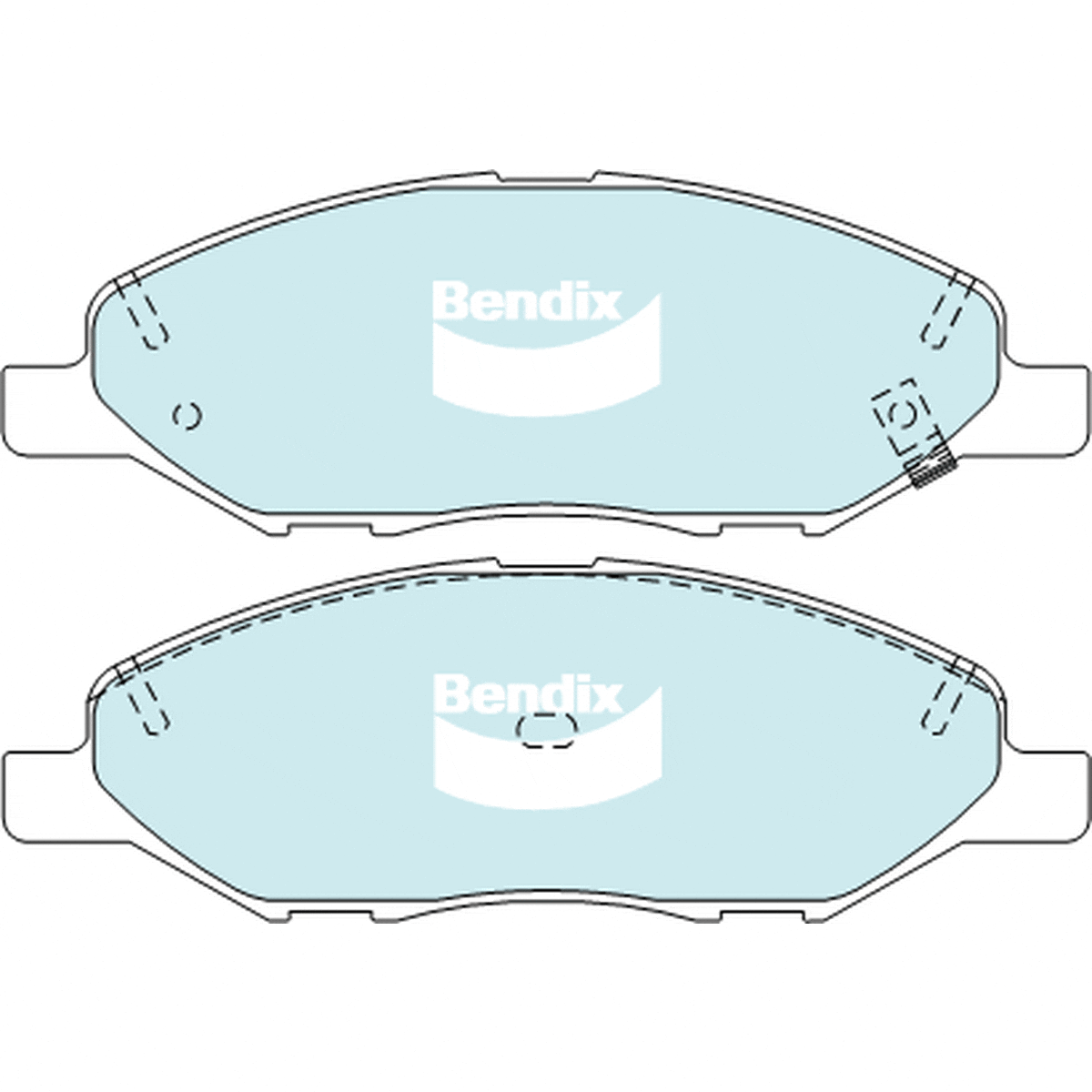 Bendix General CT Brake Pad Set Front DB1819 GCT