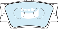 Bendix Heavy Duty Brake Pad Set Rear DB1832 HD