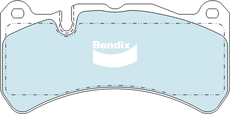 Bendix EURO Brake Pad Set Front DB1845 EURO+