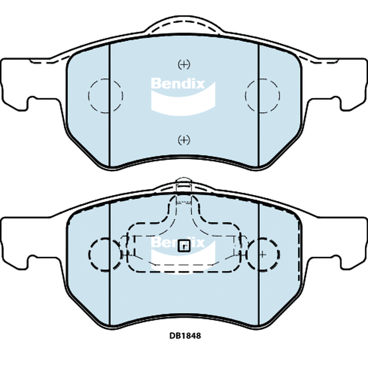 Bendix Heavy Duty Brake Pad Set Front DB1848 HD