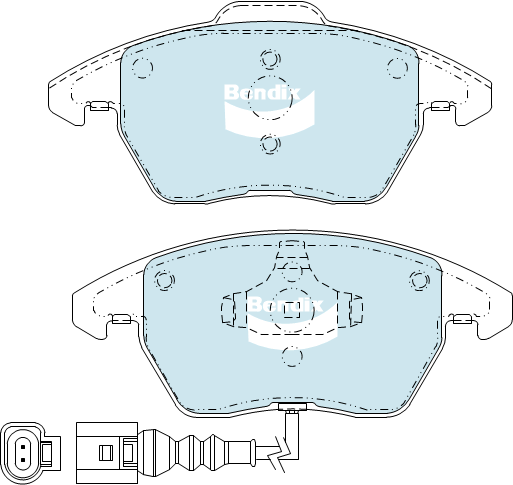 Bendix Ultimate+ Brake Pad Set Front DB1849 ULT+