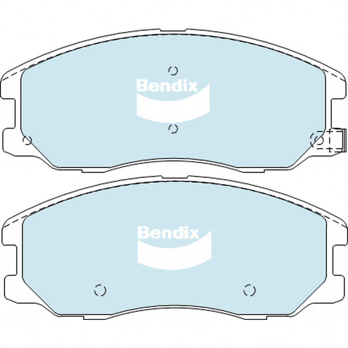 Bendix Heavy Duty Brake Pad Set Front DB1850 HD