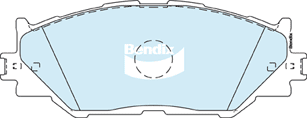 Bendix Ultimate Brake Pad Set Front DB1852 ULT