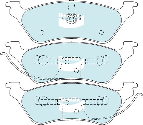 Bendix Heavy Duty Brake Pad Set Rear DB1853 HD