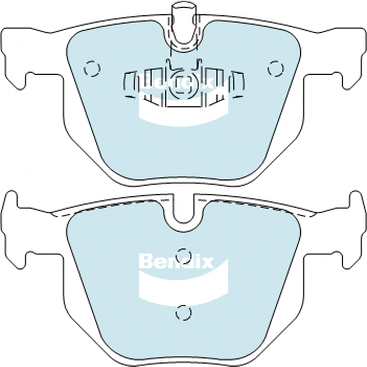 Bendix EURO Brake Pad Set Rear DB1864 EURO+