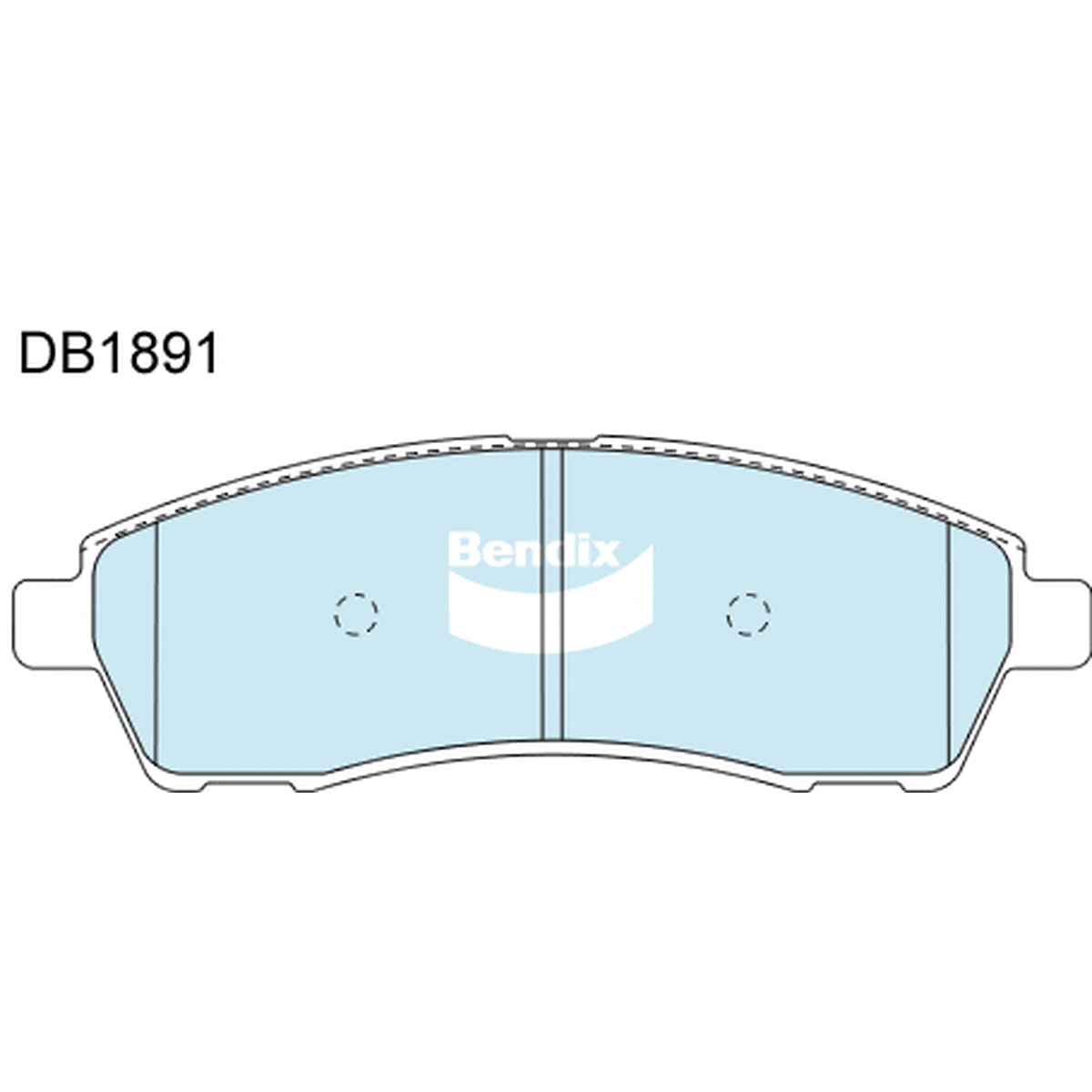Bendix Heavy Duty Brake Pad Set Rear DB1891 HD
