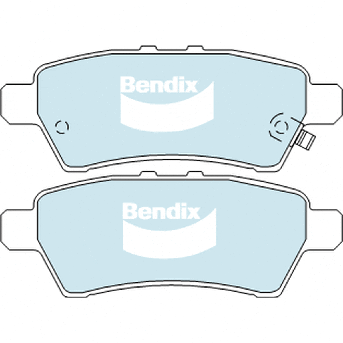 Bendix 4x4 Brake Pad Set Rear DB1919 -4WD