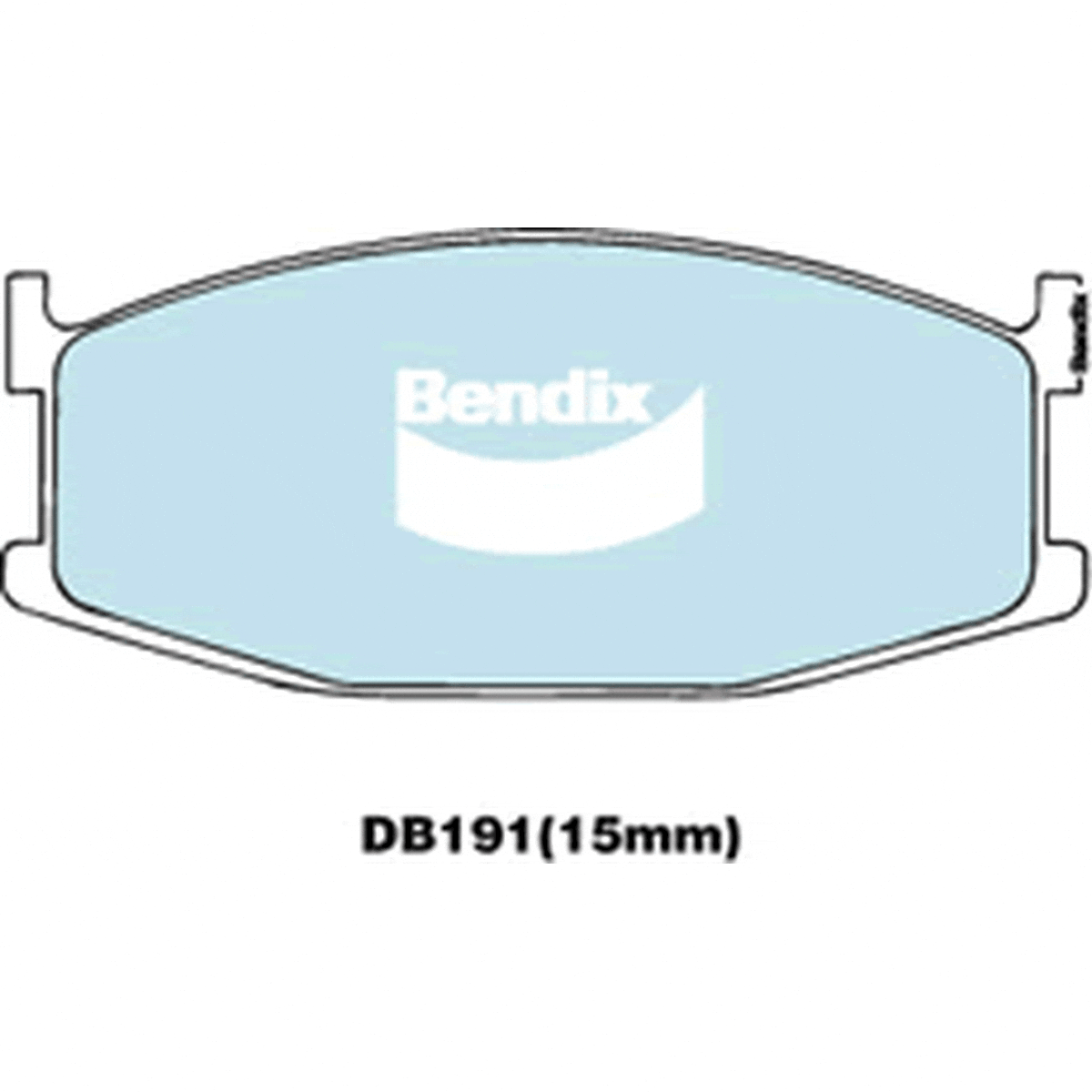 Bendix General CT Brake Pad Set Front DB191 GCT
