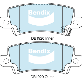 Bendix Protrans Brake Pad Set Rear DB1920 PR