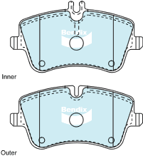Bendix Ultimate Brake Pad Set Front DB1921 ULT