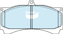 Bendix SRT Brake Pad Set Front DB1933 SRT