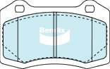 Bendix Heavy Duty Brake Pad Set Rear DB1936 HD