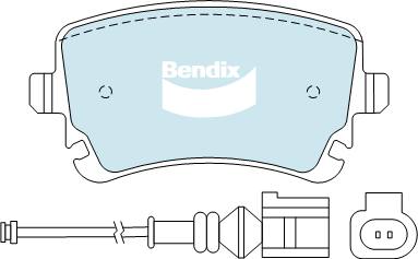 Bendix EURO Brake Pad Set Rear DB1956 EURO+