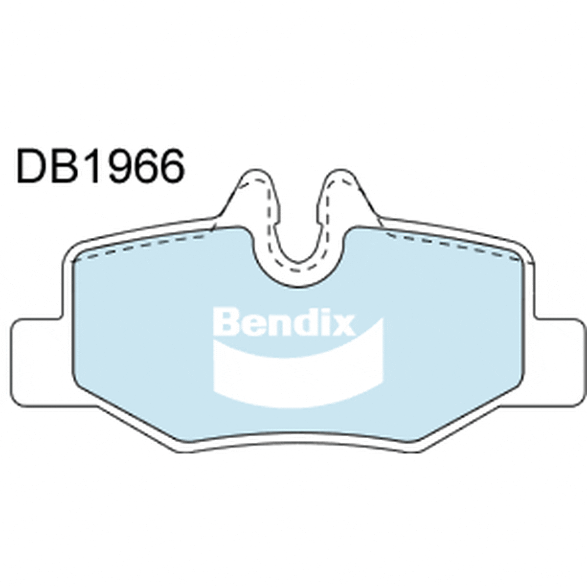 Bendix EURO Brake Pad Set Rear DB1966 EURO+