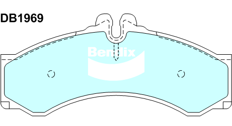 Bendix Heavy Duty Brake Pad Set DB1969 HD