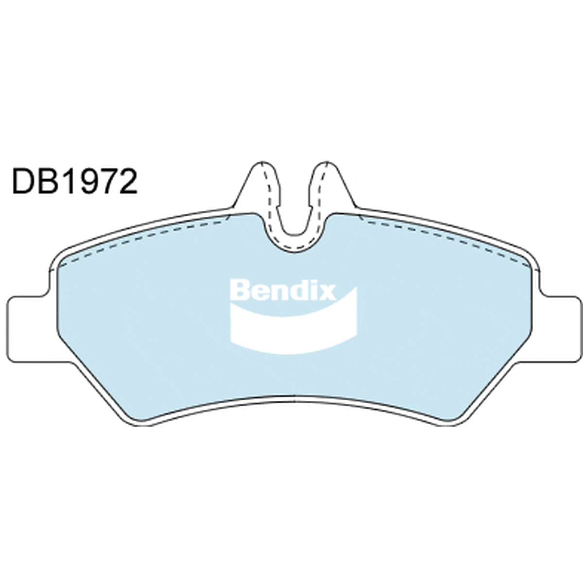 Bendix EURO Brake Pad Set Rear DB1972 EURO+