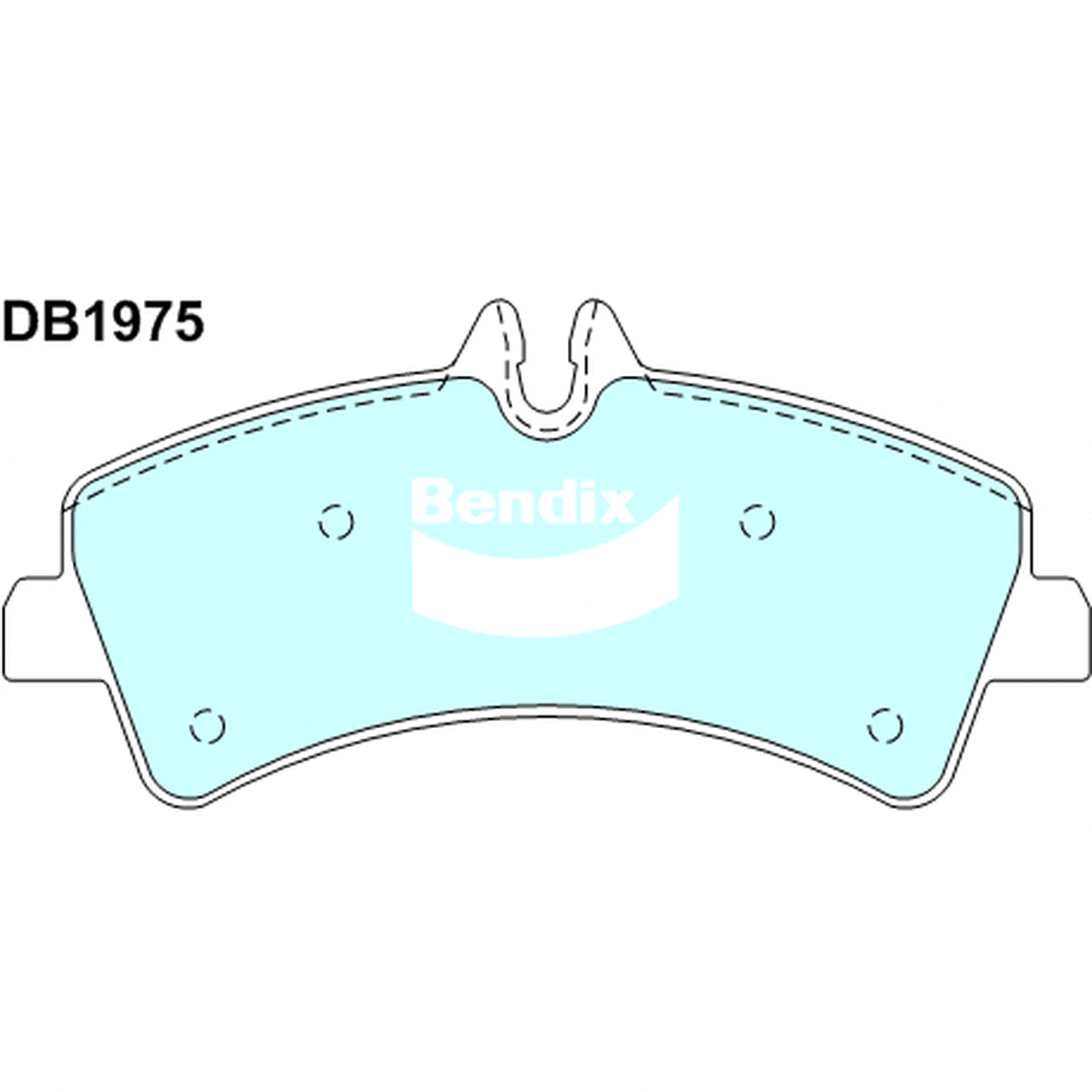 Bendix Heavy Duty Brake Pad Set Rear DB1975 HD