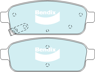 Bendix General CT Brake Pad Set Rear DB1990 GCT