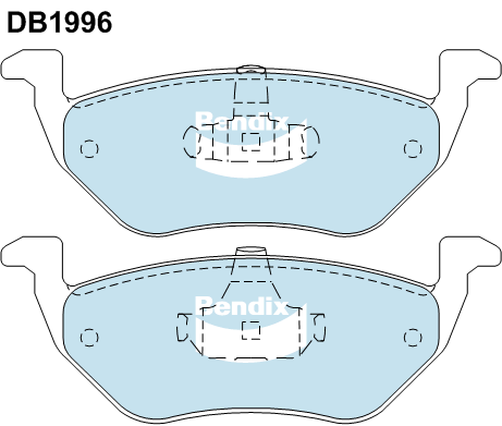 Bendix 4x4 Brake Pad Set Rear DB1996 -4WD