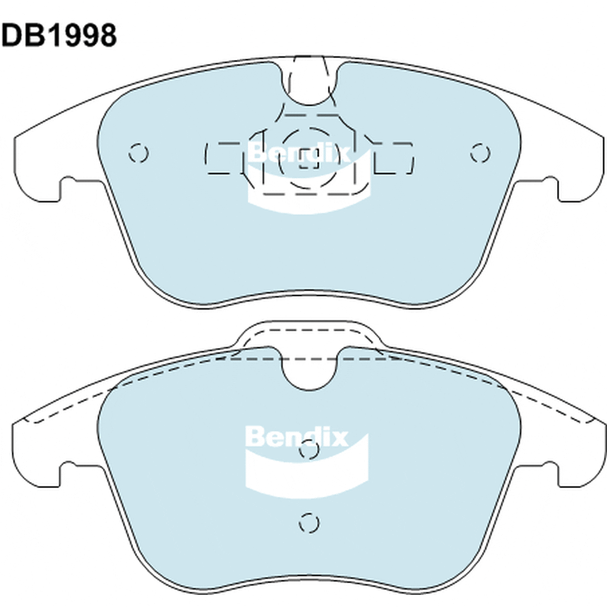 Bendix EURO Brake Pad Set Front DB1998 EURO+