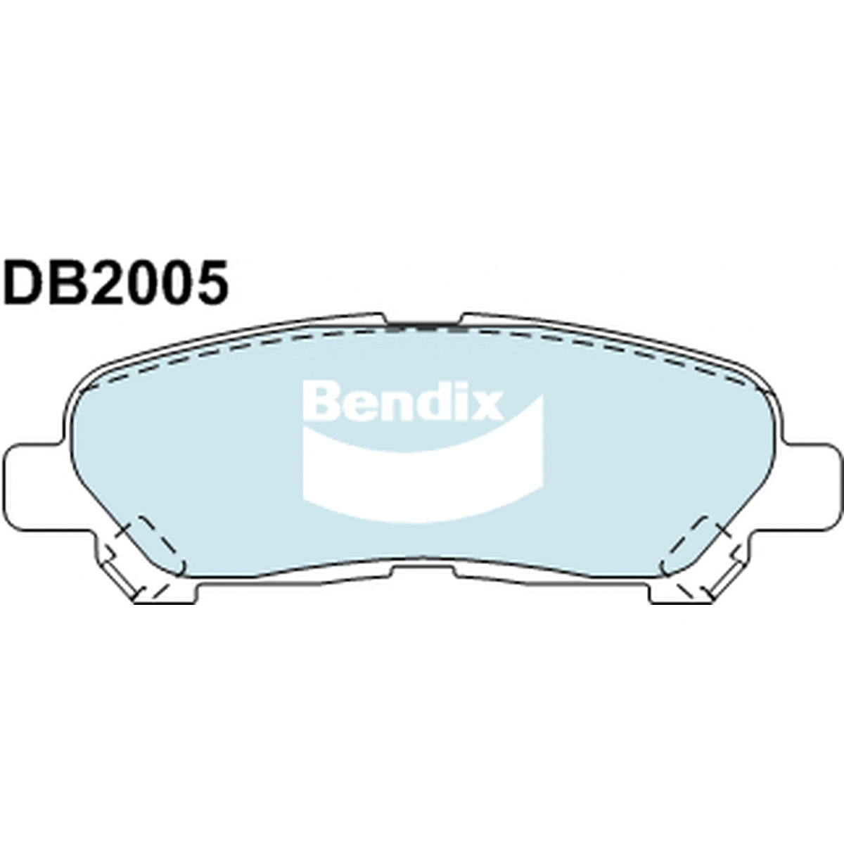 Bendix 4x4 Brake Pad Set Rear DB2005 -4WD