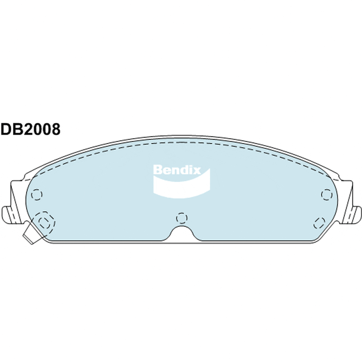 Bendix Heavy Duty Brake Pad Set Front DB2008 HD