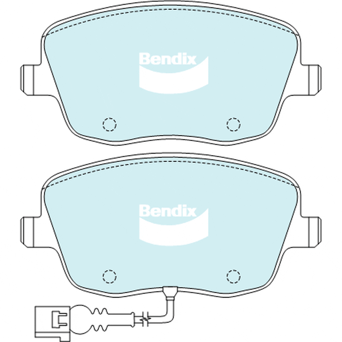 Bendix EURO Brake Pad Set Front DB2032 EURO+
