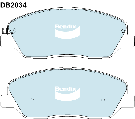 Bendix 4x4 Brake Pad Set Front DB2034 -4WD