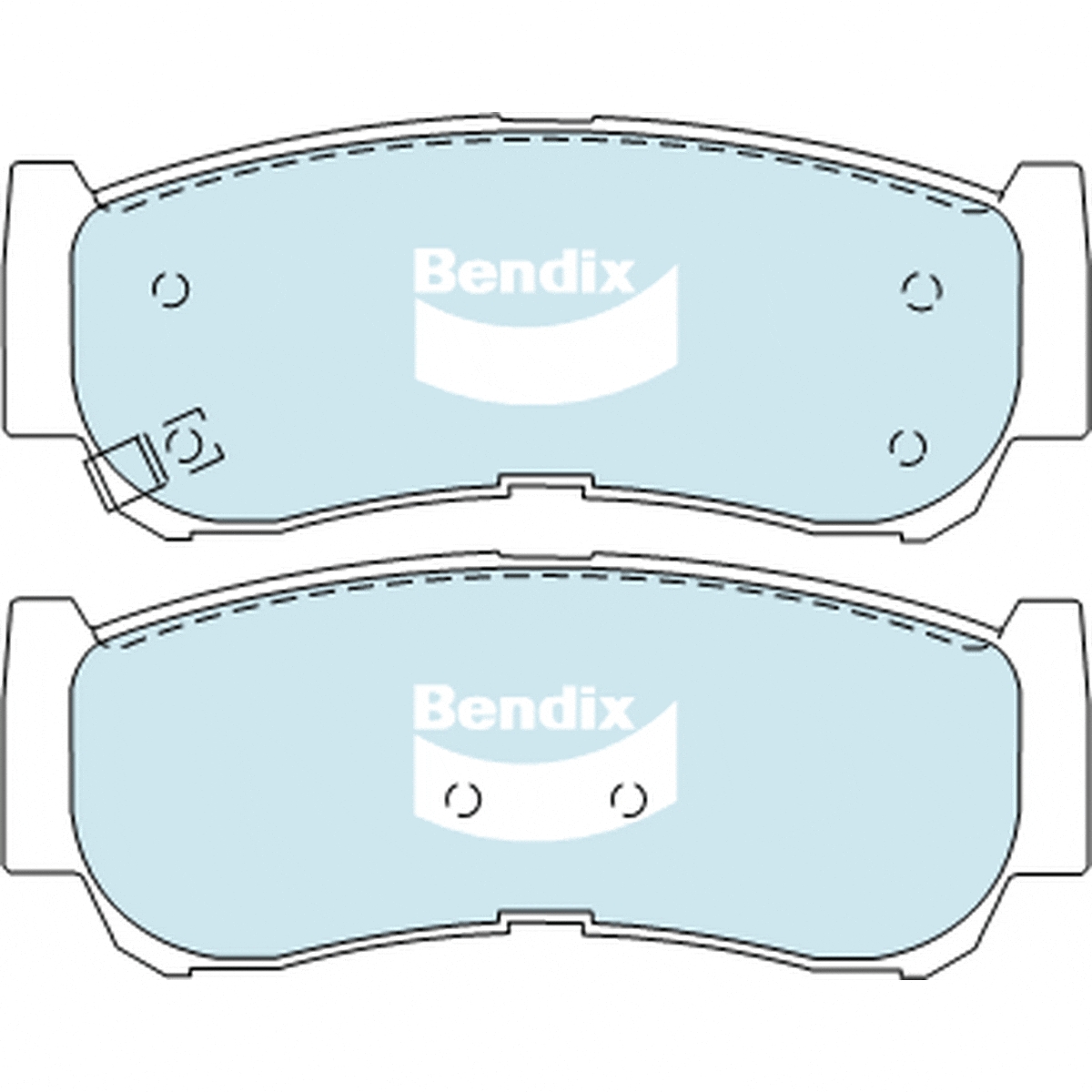 Bendix General CT Brake Pad Set Rear DB2035 GCT