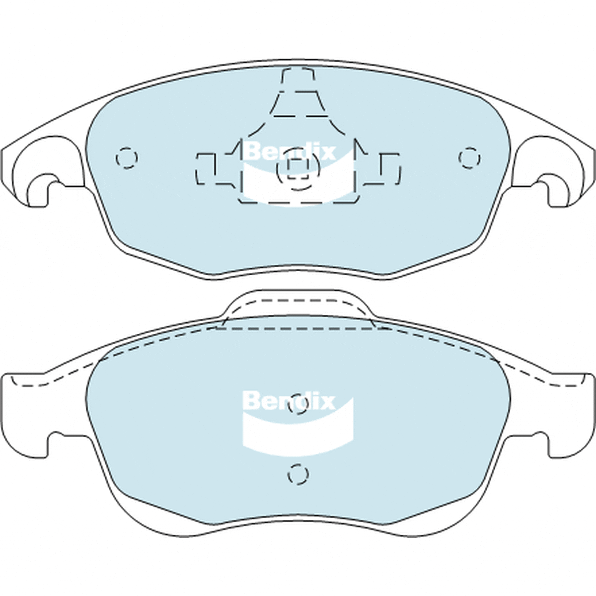 Bendix EURO Brake Pad Set Front DB2040 EURO+