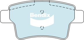 Bendix EURO Brake Pad Set Rear DB2041 EURO+