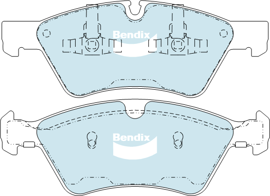 Bendix Heavy Duty Brake Pad Set Front DB2048 HD