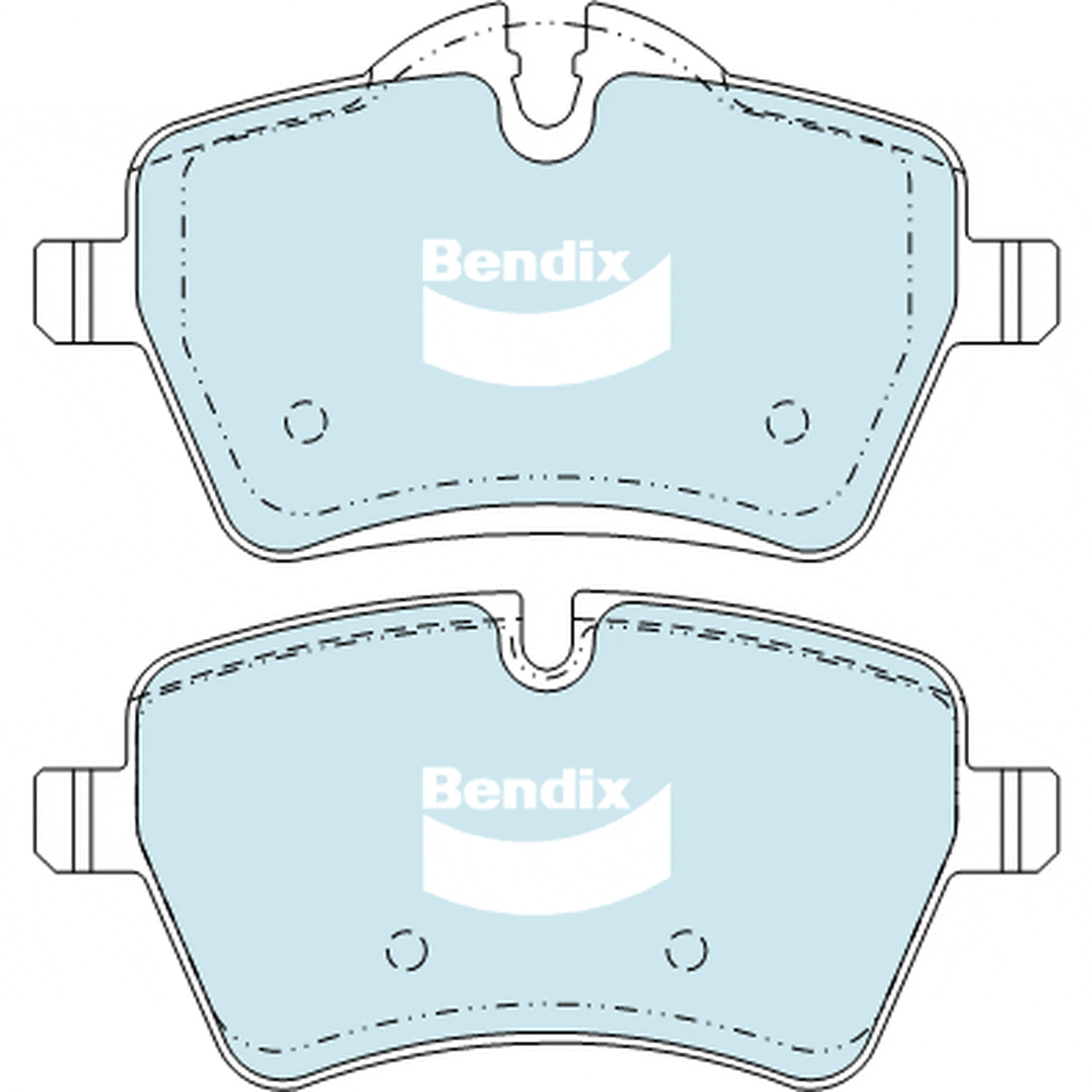 Bendix EURO Brake Pad Set Front DB2052 EURO+