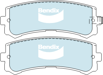 Bendix 4x4 Brake Pad Set Rear DB2060 -4WD