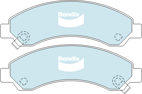 Bendix 4x4 Brake Pad Set Front DB2061 -4WD