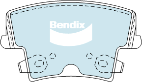 Bendix Heavy Duty Brake Pad Set Rear DB2062 HD