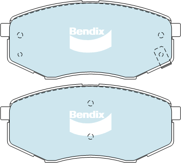 Bendix General CT Brake Pad Set Front DB2072 GCT