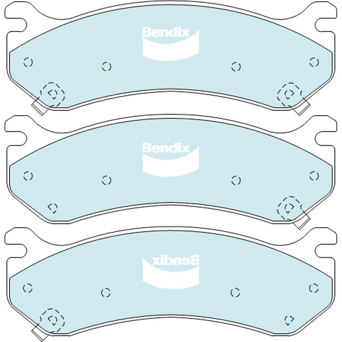 Bendix Heavy Duty Brake Pad Set Front DB2080 HD