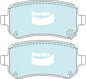 Bendix 4x4 Brake Pad Set Rear DB2152 -4WD