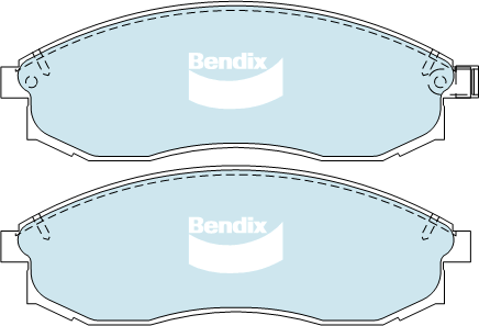 Bendix Heavy Duty Brake Pad Set Front DB2160 HD